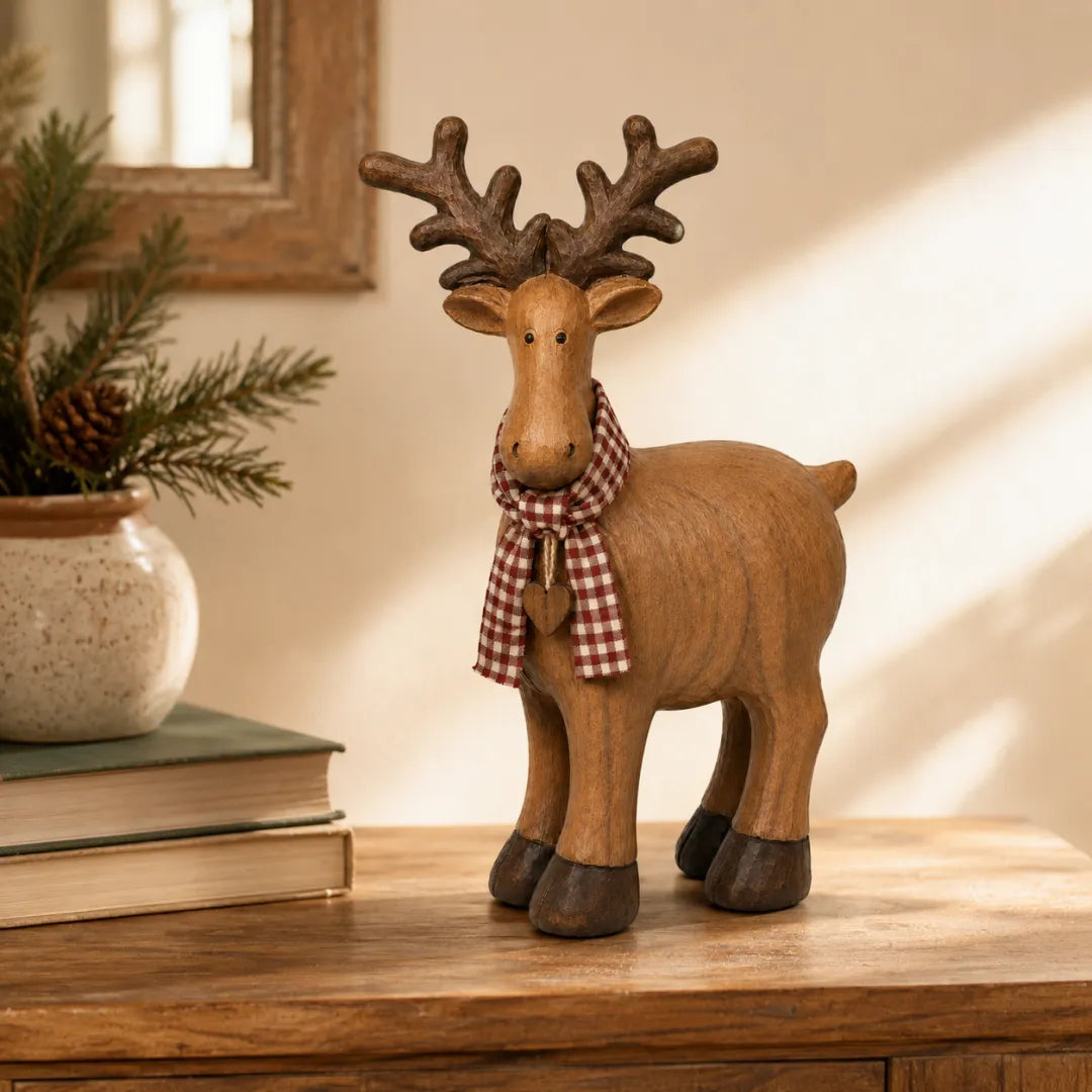 Rustic Reindeer | Farmhouse Figurine