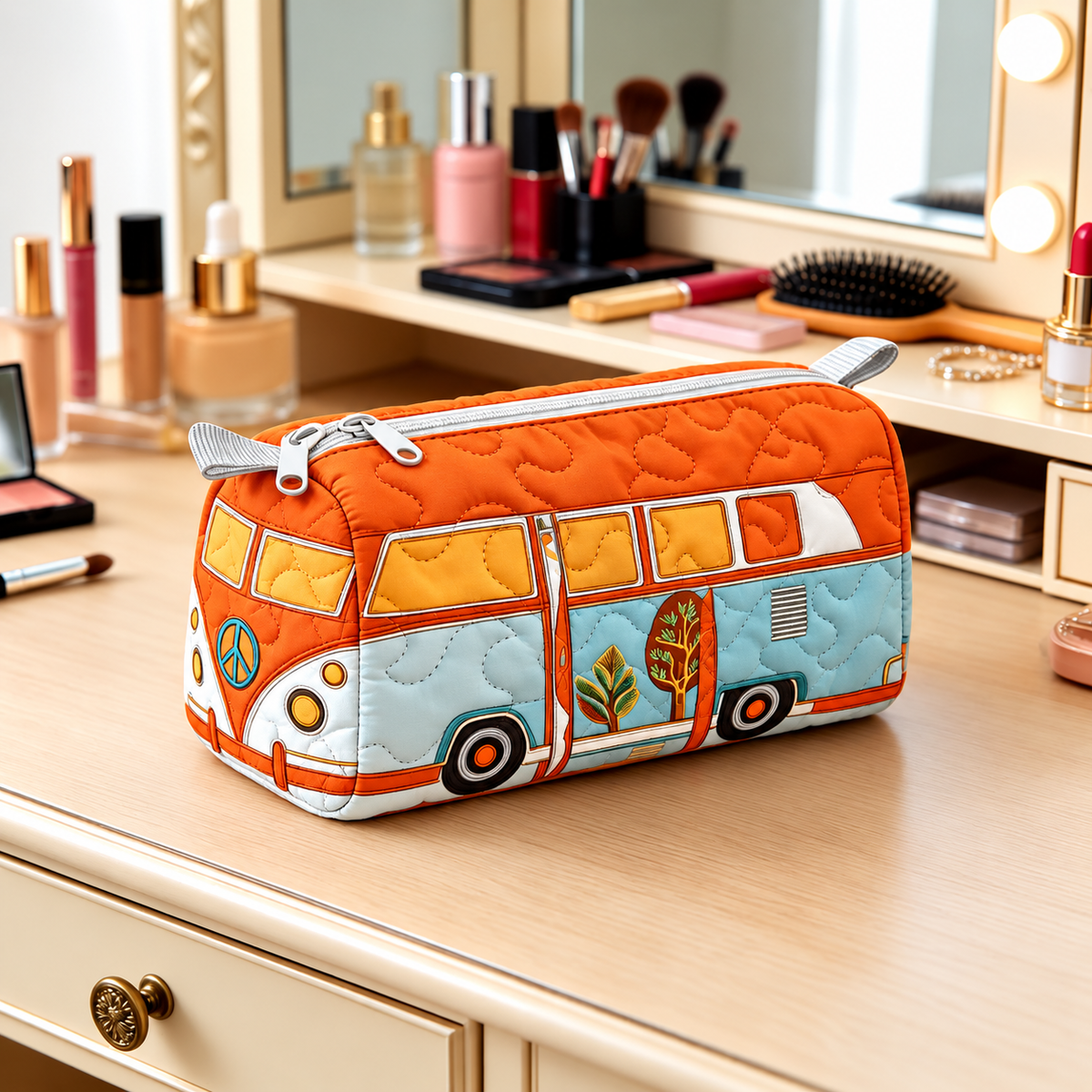 SUNRIVA | RETRO CAMPER VAN COSMETIC BAG
