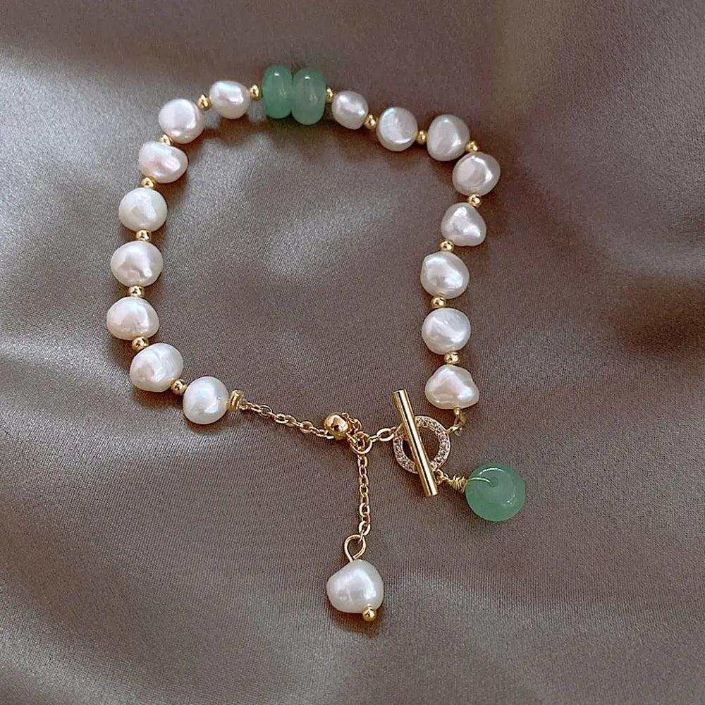 Pearl & Jade Bracelet