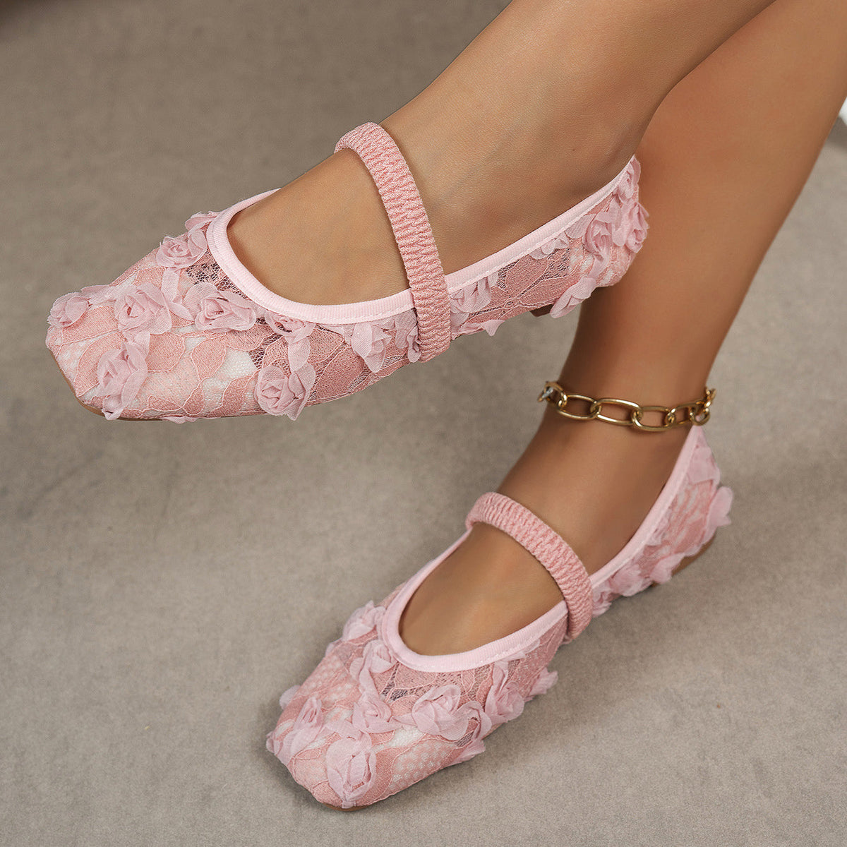 Square-toe flat loafers