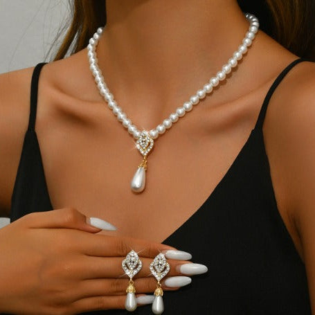 Vintage Classic Pearl Jewelry Set