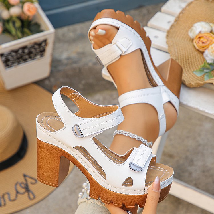 Plus Size Platform Heel Sandals