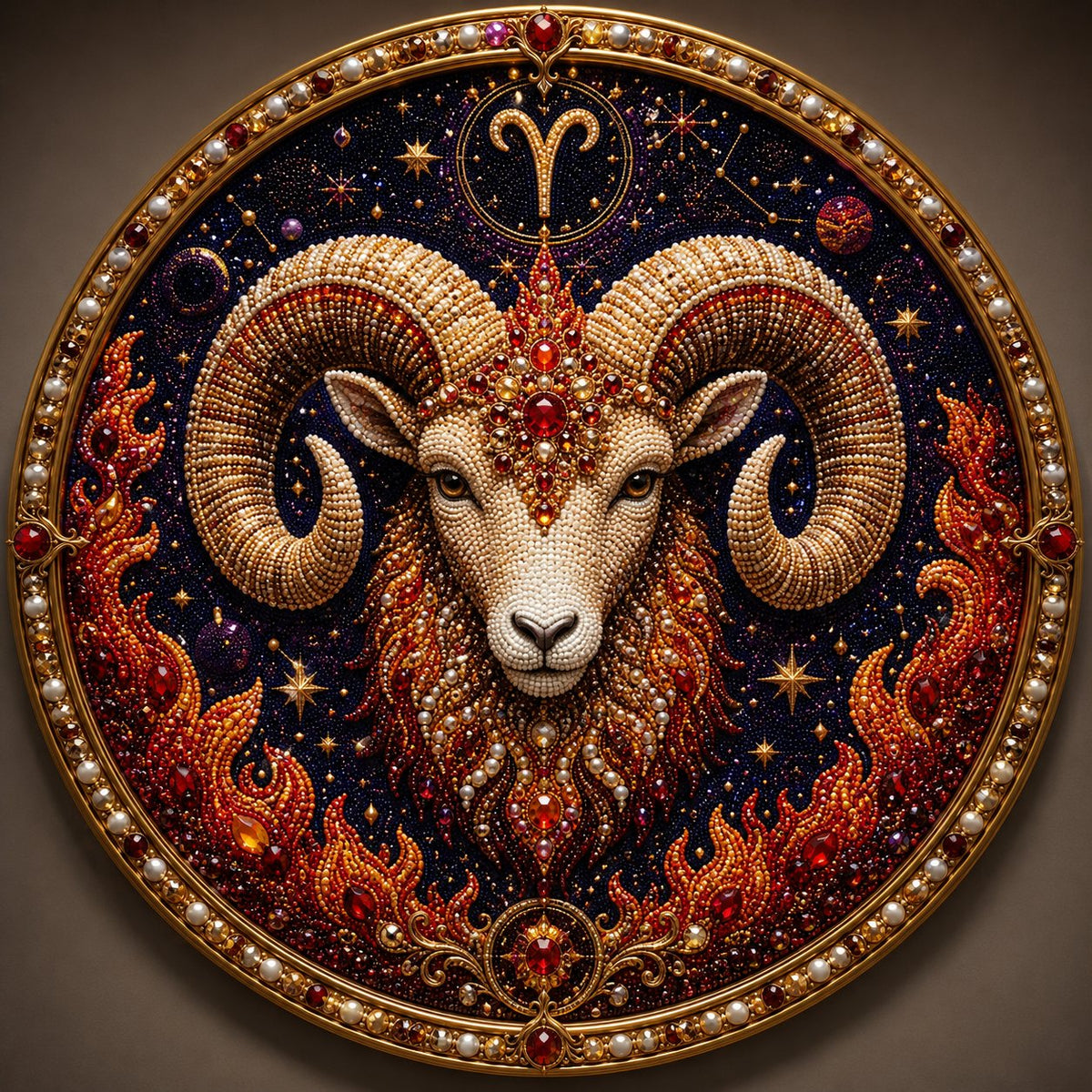 3D Zodiac Pearl Wall Art