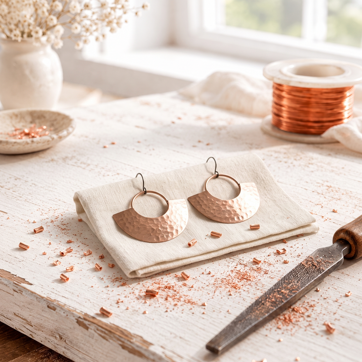 Lily & Chloe Dusk Copper Earrings
