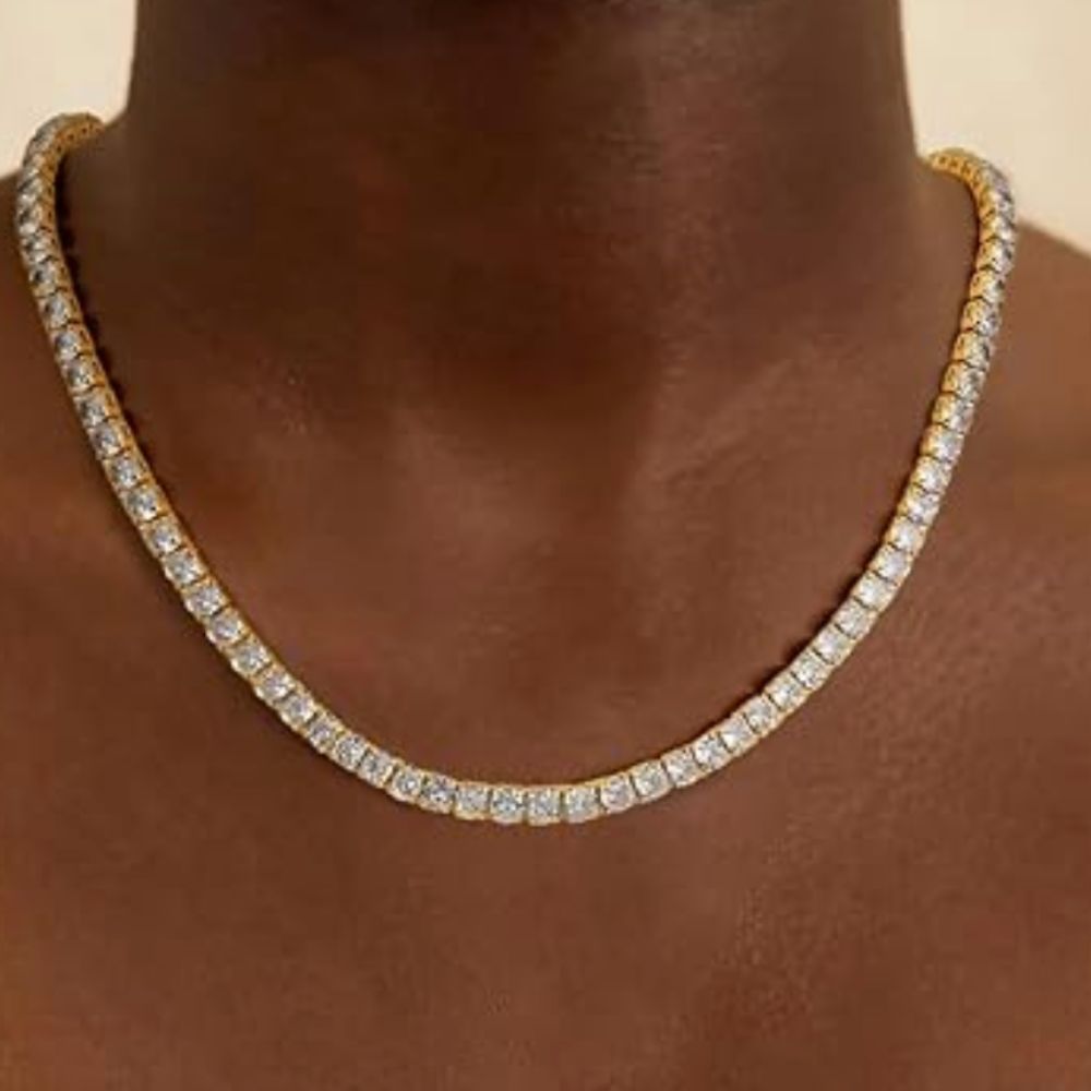 Tennis Gold-Tone Necklace