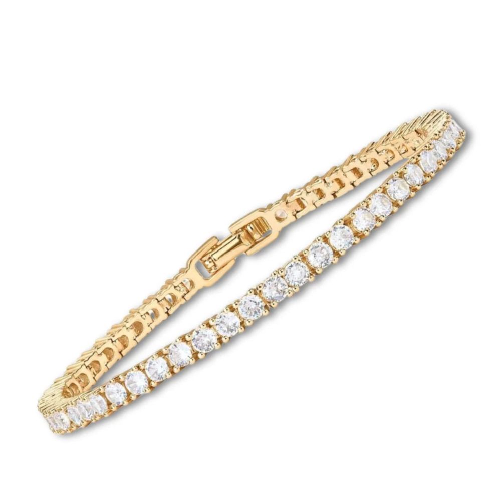Tennis Gold-Tone Bracelet